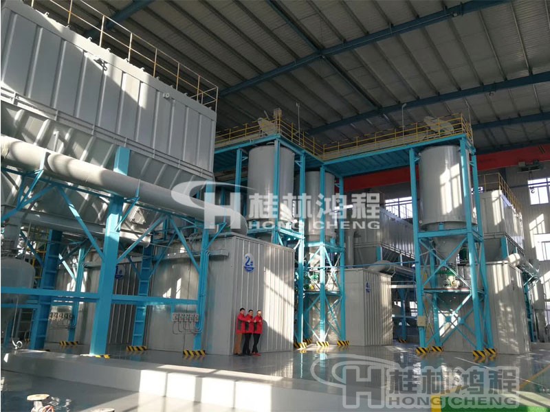桂林鴻程環保型磨粉機客戶現場圖 環保型磨粉機HCH5臺石灰石磨粉機200目產能325目11噸-1250目4~5噸